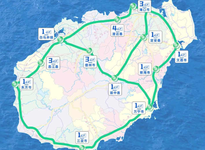 Hainan Island Roundabout Trunk Line